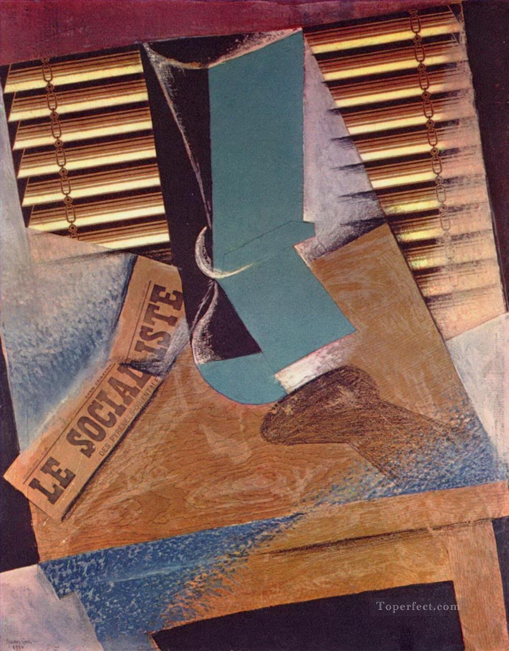 the sunblind 1914 Juan Gris Oil Paintings